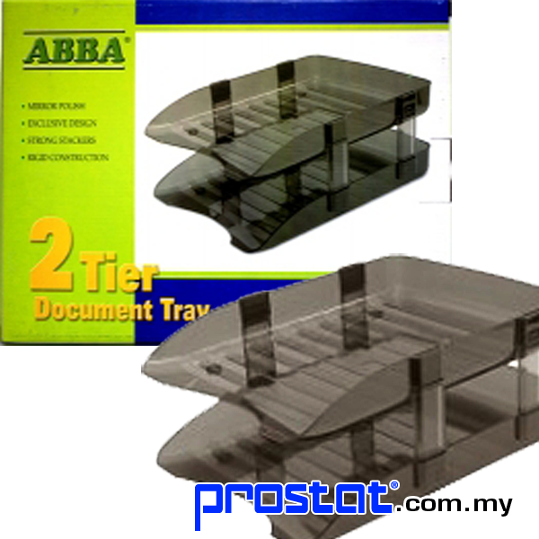 Abba-2 Tier Office Tray - Hard Plastic