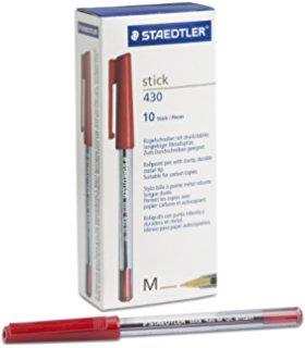 Staedtler-Stick 430 M-Ballpoint Pen-Red