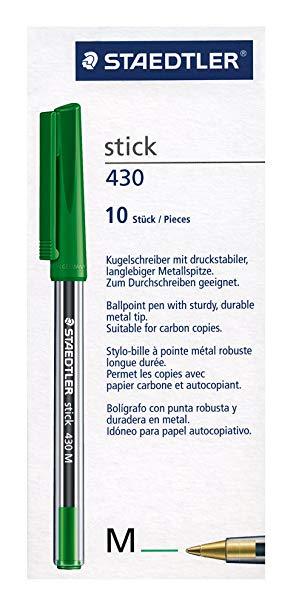 Staedtler-Stick 430 M-Ballpoint Pen-Green