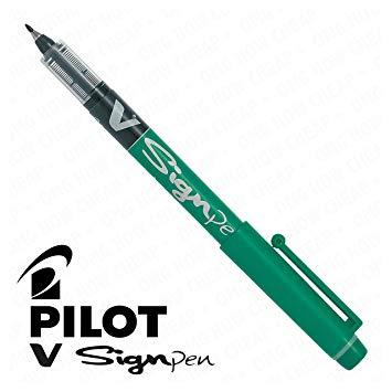 Pilot-V Sign Pen-Green