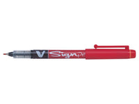 Pilot-V Sign Pen-Red