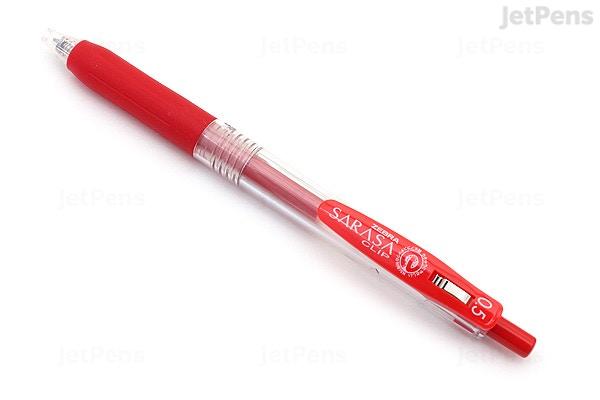 Zebra-Pen Retractable sarasa gel-Red