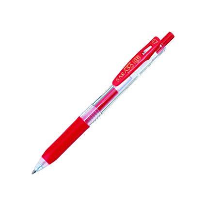 Zebra-Pen Retractable sarasa gel-Red